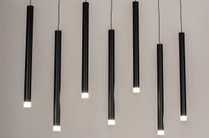 hanglamp 14161 sale design modern metaal zwart mat langwerpig