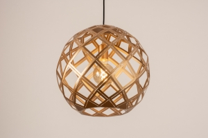 hanglamp 14956 design modern eigentijds klassiek metaal goud rond