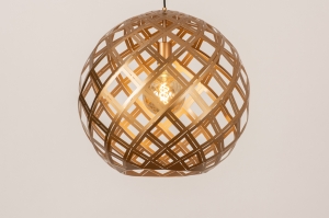 hanglamp 14957 design modern eigentijds klassiek metaal goud rond