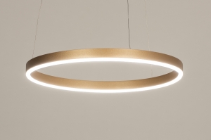 hanglamp 15093 modern eigentijds klassiek aluminium metaal goud rond