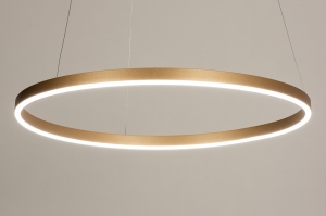 hanglamp 15094 modern eigentijds klassiek aluminium metaal goud rond