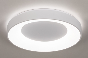 plafondlamp 15128 modern kunststof metaal wit mat rond
