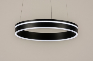 hanglamp 15138 design modern aluminium metaal zwart mat antraciet rond