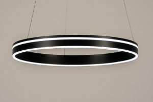 hanglamp 15139 design modern aluminium metaal zwart mat antraciet rond