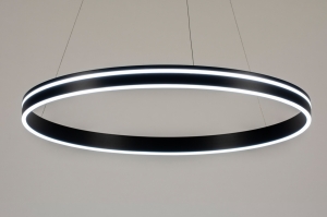 hanglamp 15140 sale design modern aluminium metaal zwart mat antraciet donkergrijs rond