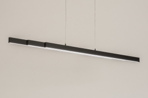 hanglamp 15174 modern aluminium metaal zwart antraciet donkergrijs langwerpig