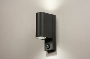 wandlamp 15192 modern aluminium metaal antraciet langwerpig