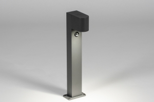 staande lamp 15193 eindereeks modern aluminium antraciet langwerpig