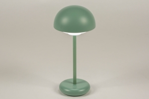 tafellamp 15199 modern kunststof metaal groen rond