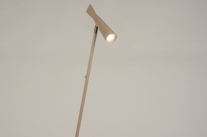 vloerlamp 15288 design modern metaal beige messing