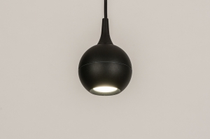 hanglamp 15325 modern aluminium metaal zwart mat