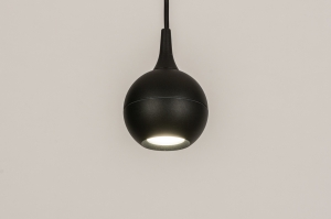 hanglamp 15325 modern aluminium metaal zwart mat
