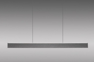 Pendelleuchte 15360 Design modern gebuerstetes Aluminium anthrazit laenglich rechteckig