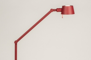 vloerlamp 15427 design modern metaal rood rond
