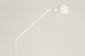 vloerlamp 15428 design modern metaal wit mat rond