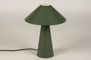 tafellamp 15510 design modern metaal groen rond