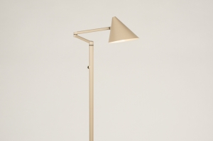 vloerlamp 15522 modern metaal beige zand rond