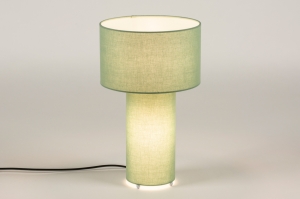 tafellamp 15534 modern stof groen rond