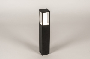 Aussenleuchte 15569 modern Aluminium Kunststoff Polycarbonat Metall schwarz matt rechteckig