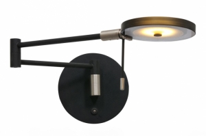 wandlamp 15575 modern glas metaal zwart
