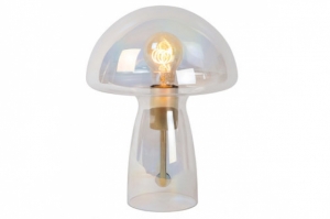 tafellamp 15585 modern retro glas helder glas transparant kleurloos rond