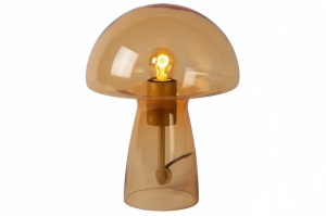 tafellamp 15587 modern retro glas oranje rond
