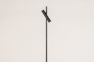 Stehleuchte 15591 modern Metall schwarz matt rund