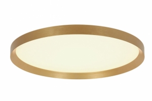 plafondlamp 15628 modern eigentijds klassiek messing geschuurd aluminium kunststof metaal wit goud messing rond