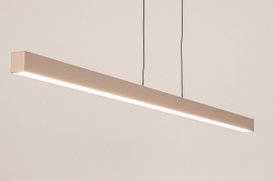 hanglamp 15652 modern aluminium metaal beige zand langwerpig rechthoekig