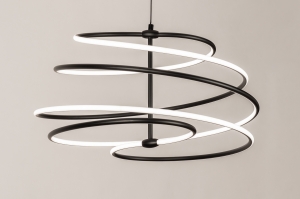 Pendelleuchte 15698 modern Aluminium Metall schwarz matt rund