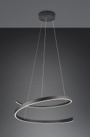 hanglamp 15727 design modern metaal zwart mat rond