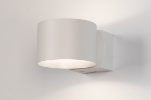 Wandleuchte 15748 modern Aluminium Metall weiss matt rund