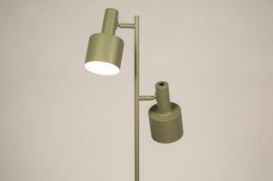 vloerlamp 15753 modern retro metaal groen rond