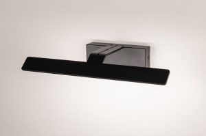 Wandleuchte 15777 Design modern Aluminium Metall schwarz matt rechteckig