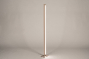 vloerlamp 15809 design modern aluminium metaal beige rechthoekig