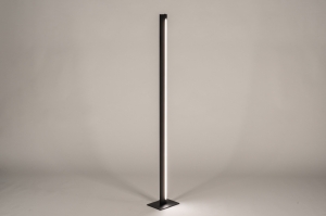 vloerlamp 15810 design modern aluminium metaal zwart mat rechthoekig