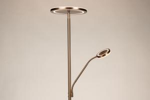 vloerlamp 15829 modern eigentijds klassiek brons metaal brons rond
