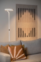 vloerlamp 15852 modern metaal wit mat rond