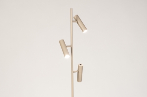 vloerlamp 15861 modern aluminium metaal beige zand rond langwerpig