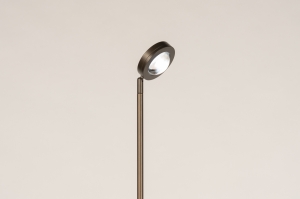 vloerlamp 15921 modern aluminium metaal bruin rond