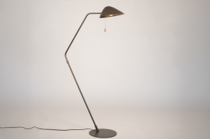 vloerlamp 15928 design modern metaal brons bruin rond