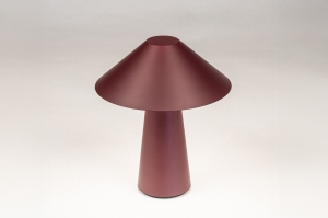 tafellamp 15937 modern kunststof rood