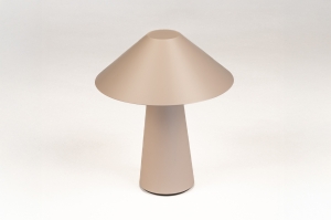tafellamp 15939 modern kunststof beige zand