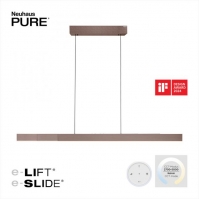 hanglamp 15942 design modern aluminium geschuurd aluminium bruin langwerpig rechthoekig