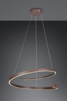 hanglamp 15974 design modern metaal bruin rond