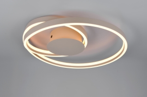plafondlamp 15979 modern beige zand rond