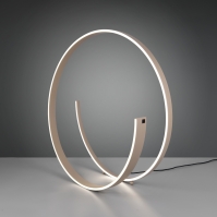 vloerlamp 15980 modern aluminium beige zand rond