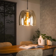 hanglamp 15986 glas metaal rond