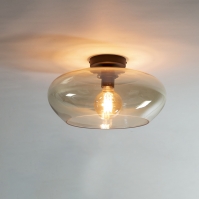 plafondlamp 15987 modern eigentijds klassiek glas metaal rond