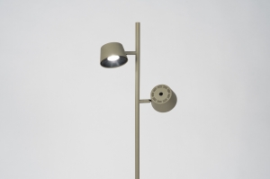 vloerlamp 16041 modern aluminium metaal groen rond